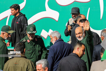 Iran : la cérémonie funéraire du général martyr Mohammad Reza Zahedi à Ispahan