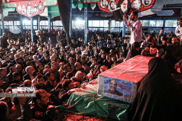 Ceremonia de despedida del mártir Mohamad Reza Zahedi