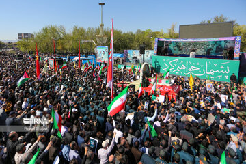 Funeral por el mártir Mohamad Reza Zahedi en Isfahán