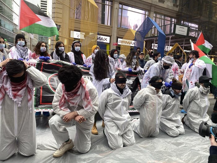 فریاد آزادی فلسطین خیابان‌های نیویورک آمریکا را به لرزه درآورد