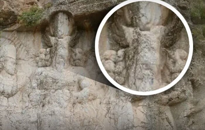 نقش برجسته سراب بهرام فارس تخریب نشده است + فیلم