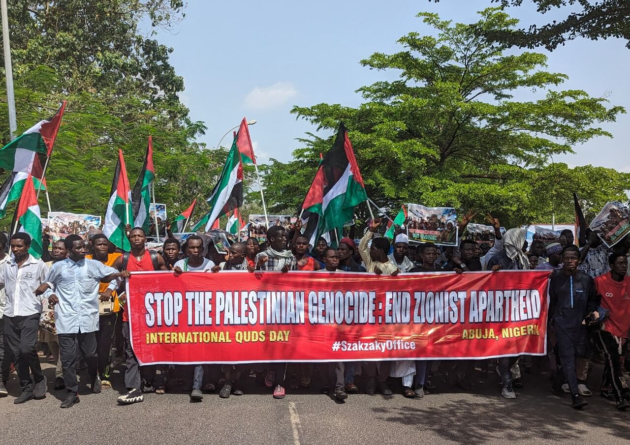 Journée de Qods au Nigeria : les manifestants défilent pour exiger la fin des massacres en Palestine
