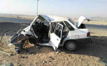 انحراف از جاده خودروی سواری در آبادان یک کشته و ۹ مجروح به جا گذاشت