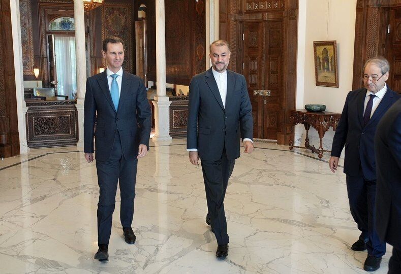 وزير الخارجية الايراني يلتقي الرئيس السوري في دمشق