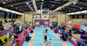 مسابقات کاراته انتخابی تیم ملی مردان در همدان آغاز شد + فیلم