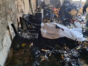 آتش سوزی مرگبار یک منزل مسکونی در تهران+فیلم
