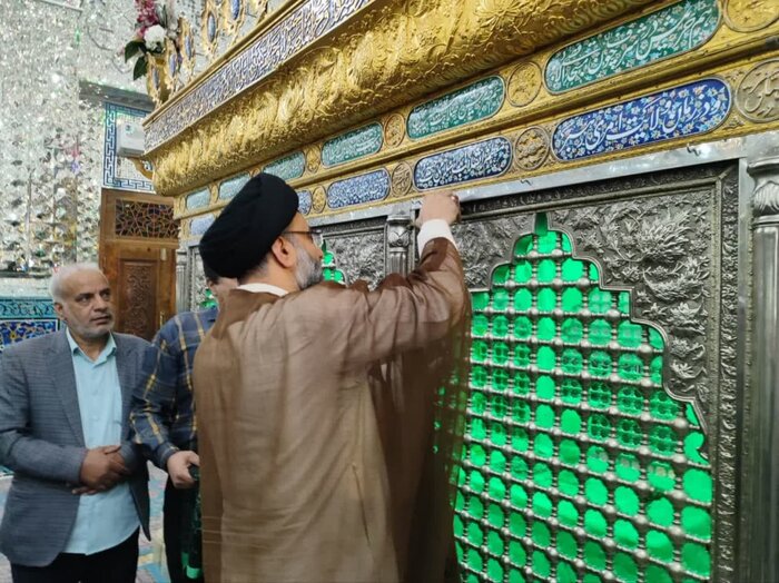 آئین غبار روبی حرم مطهر امامزاده جعفر(ع) پیشوا برگزار شد