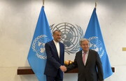 وزیر الخارجیة يجري محادثات مع الأمين العام للأمم المتحدة