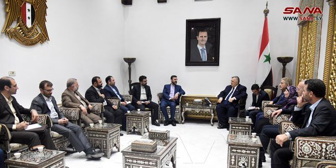 رئيس مجلس الشعب السوري يؤكد أهمية التنسيق بين سوريا وايران على المستويات كافة