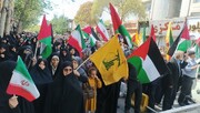 راهپیمایی مردم قزوین در حمایت از عملیات وعده صادق + فیلم