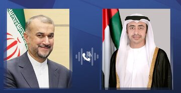 Conversation téléphonique entre le ministre émirati des A.E. avec AmirAbdollahian sur les évolutions régionales