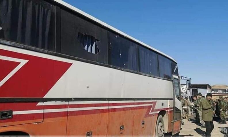 حمله تروریستی به اتوبوس حامل نیروهای مردمی تیپ قدس ۲۲ کشته برجای گذاشت