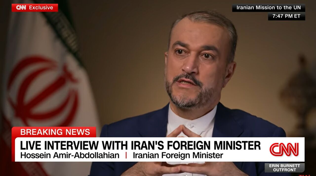 امیر عبداللہیان: ایران نے صیہونی حکومت کے 2 فوجی اور سیکورٹی مراکز پر میزائل حملے کیے