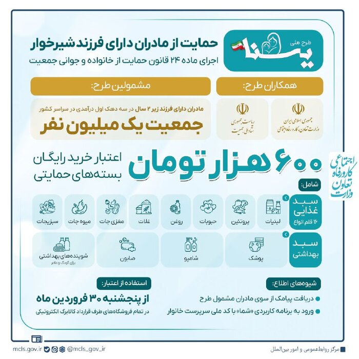 یارانه مضاعف 600 هزار تومانی به این دسته از مادران تعلق می‌گیرد 3