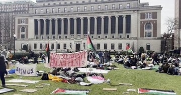 ادامه تظاهرات‌ حامیان فلسطین در دانشگاه کلمبیای آمریکا به رغم محدودیت‌ها