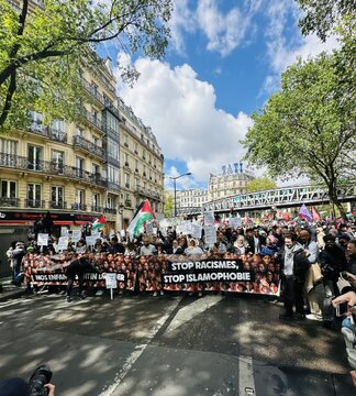 France - Paris : une massive manifestation contre le racisme et l'islamophobie