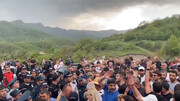 ارامنه در اعتراض به تحدید مرز با جمهوری آذربایجان، بزرگراه گرجستان را مسدود کردند