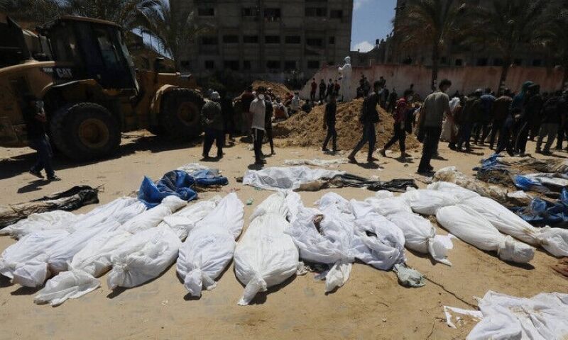 Die Vereinten Nationen forderten eine Untersuchung des im Süden des Gazastreifens entdeckten Massengrabes