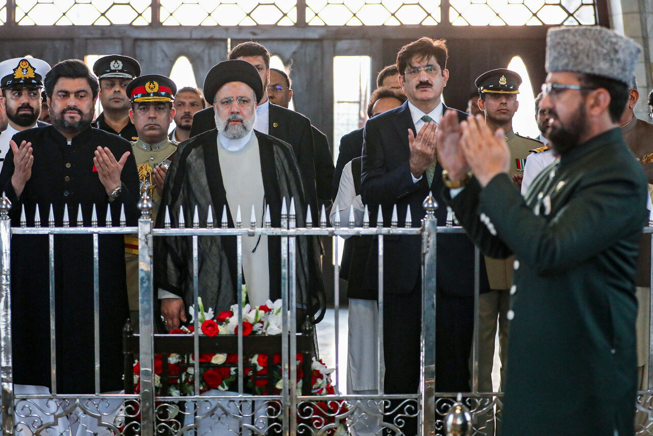 Iran’s Raisi pays tribute to Pakistan independence leader