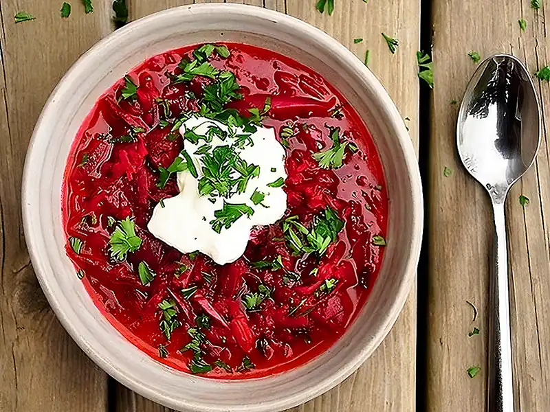 طرز تهیه خوراک گوشت و چغندر؛ غذای خوشمزه روسی