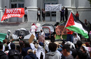 Gaza protests continue to spread on US university campuses