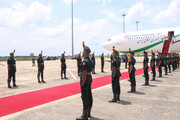 استقبال رسمی رئیس‌جمهور سریلانکا از آیت الله رئیسی