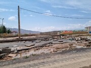 سیلاب آب شرب ۲۶ روستای شیروان خراسان شمالی را قطع کرد