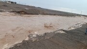 سیلاب راه ارتباطی ۲۲ روستای بخش بَرَوات بم را مسدود کرد