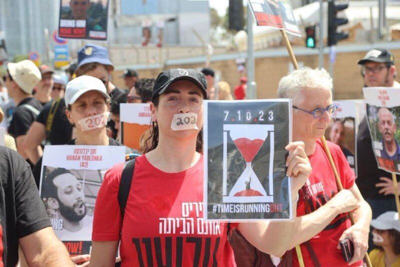 تداوم تظاهرات در تل‌آویو علیه کابینه «بنیامین نتانیاهو» + فیلم