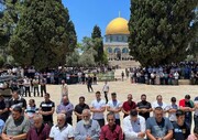 45,000 palestinos rezan en Mezquita Al-Aqsa