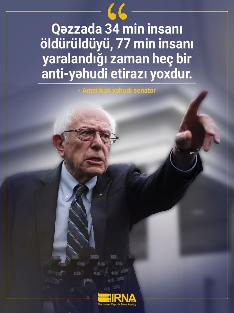 Bernie Sandersdən Netanyahuya sərt reaksiya