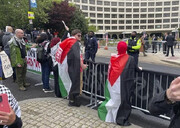 Protesters chant ‘Free Palestine’ amid White House Correspondents’ dinner