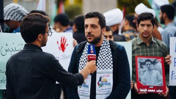 Mashhad : Rassemblement des étudiants pour soutenir les étudiants américains et européens pro-Palestine