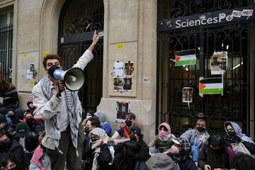 France : mobilisation des étudiants pro-Palestine de Sciences Po à Paris