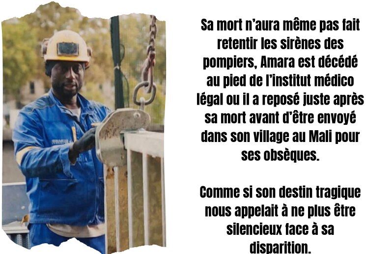 France : une manifestation pour réclamer « reconnaissance et justice pour Amara », l'ouvrier mort sur un chantier des JO 2024