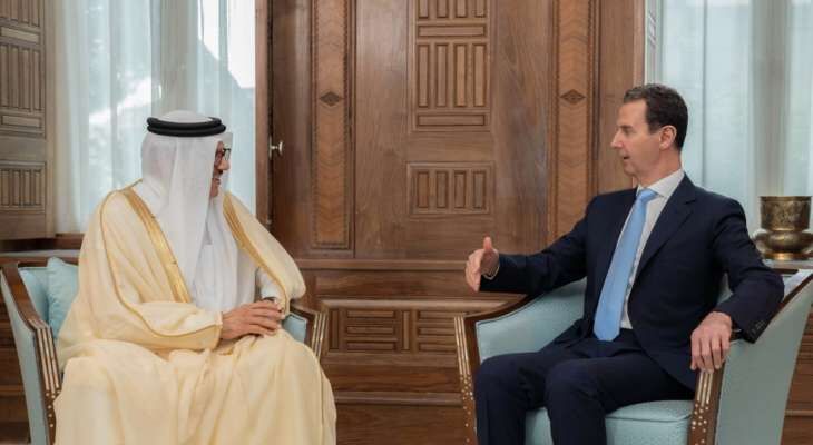 Bahrain's top diplomat meets Syria's Assad after 13 years