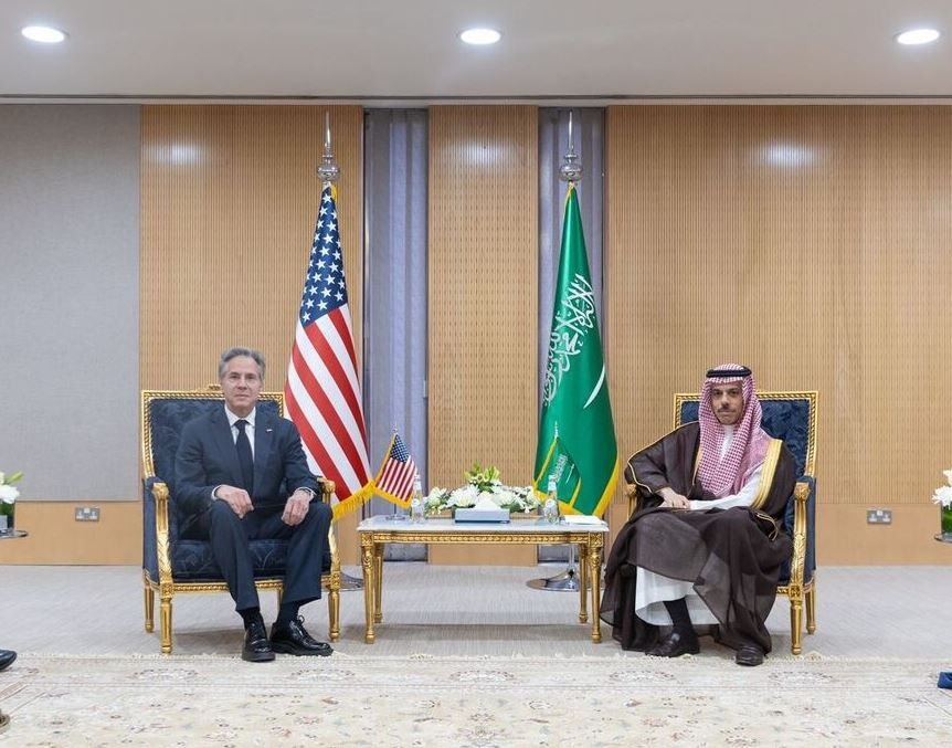 وزیران خارجه عربستان و آمریکا درباره تحولات غزه گفت و گو کردند