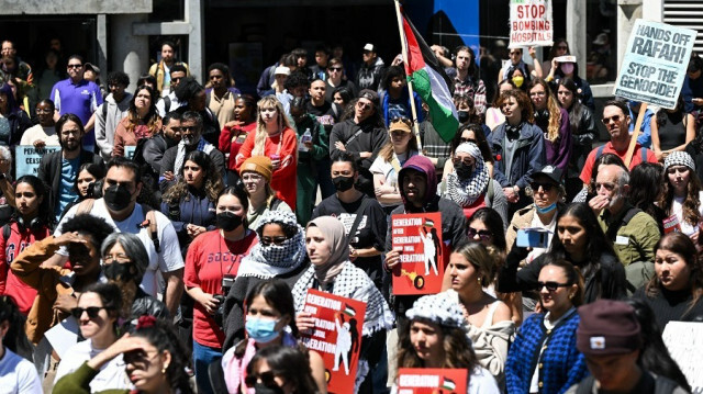 دانشجویان دانشگاه سنفرانسیسکوی آمریکا به موج اعتراضها علیه اسرائیل پیوستند
