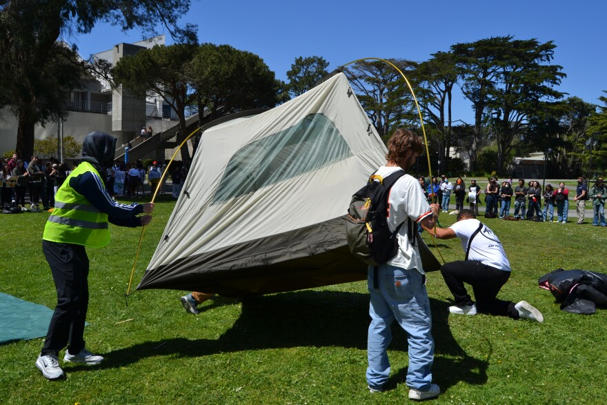 دانشجویان دانشگاه سنفرانسیسکوی آمریکا به موج اعتراضها علیه اسرائیل پیوستند