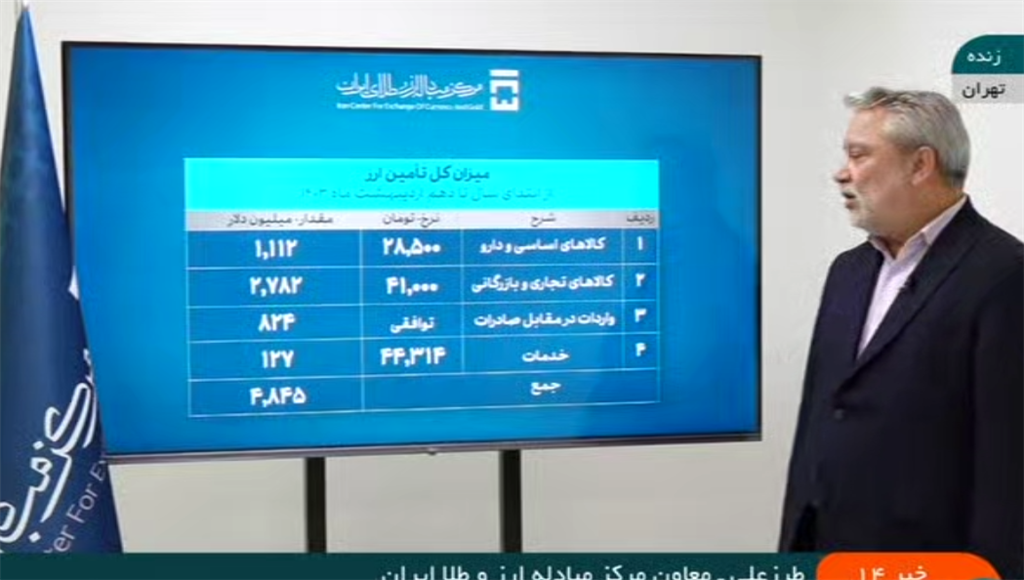 تامین ارز برای واردات کالاهای اساسی، صنایع و خدمات از ۴.۸ میلیارد دلار گذشت