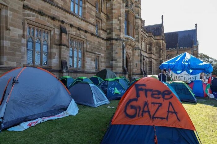 La ola del movimiento estudiantil de apoyo a Palestina llega a Australia