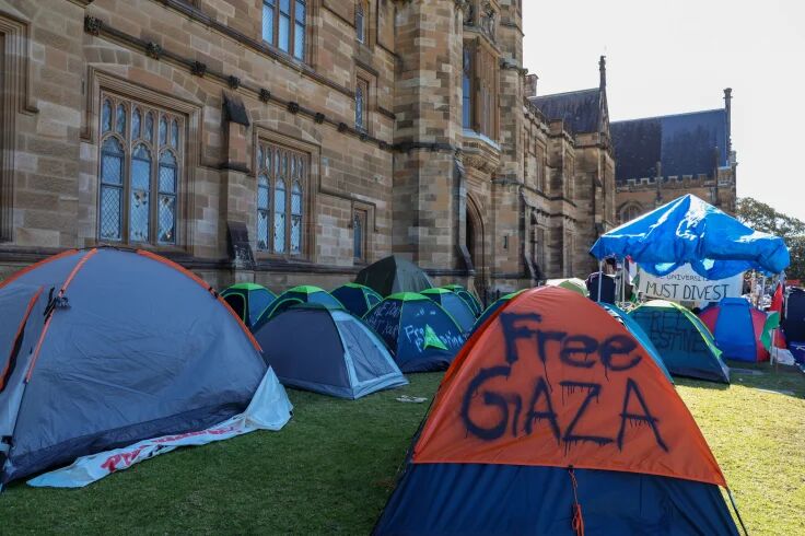 Filistin'i destekleyen öğrenci hareketi dalgası Avustralya'yı kasıp kavurdu