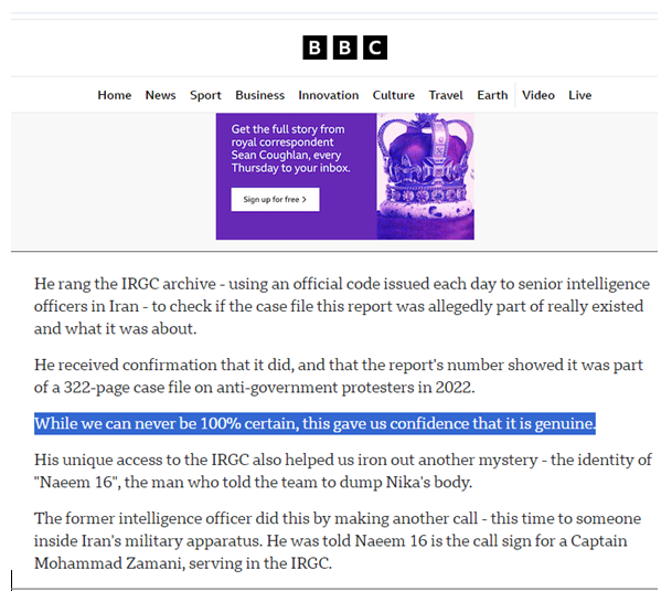راستیآزمایی گزارش بیبیسی در مورد جزئیات مرگ نیکا شاکرمی