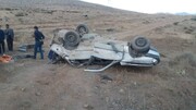 واژگونی خودروی سواری در قزوین یک فوتی برجای گذاشت