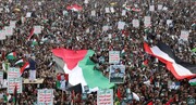 تظاهرات گسترده مردم یمن در حمایت از ملت فلسطین