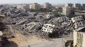 تداوم جنایات در نوار غزه/ تخلیه مفقودان از زیر ۳۷ میلیون تُن آوار ۳ سال زمان می‌برد