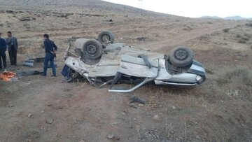 واژگونی خودروی سواری در قزوین یک فوتی برجای گذاشت