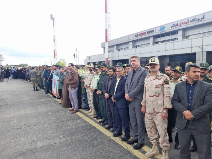 پیکر مطهر شهید "محمدشفیع فیضی زاده" وارد ایلام شد