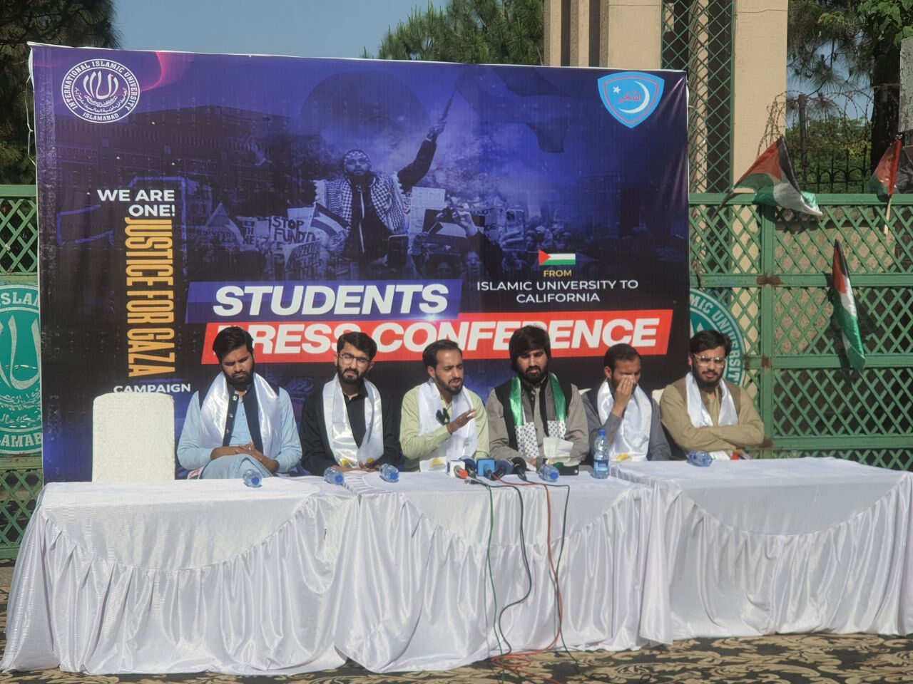 پاکستانی طلباء کی امریکی یونیورسٹیوں میں جاری "جسٹس فار غزہ"  مہم کی حمایت
