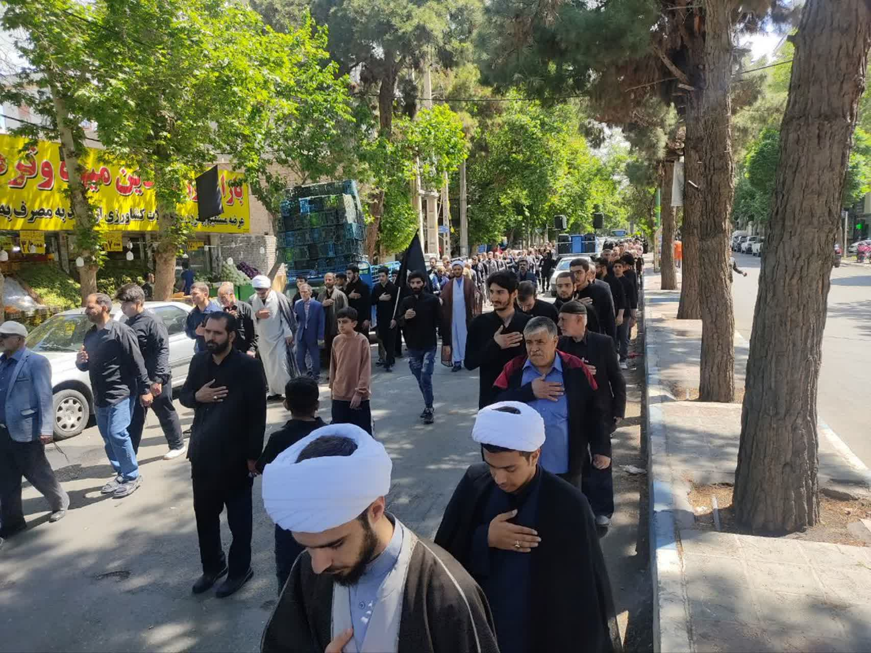حرکت دسته های عزاداری به مناسبت شهادت امام جعفر صادق (ع) در استان تهران